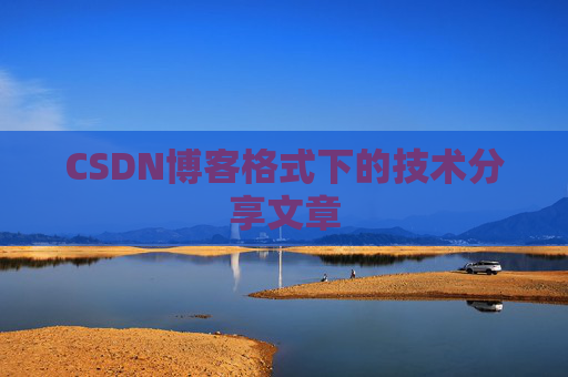 CSDN博客格式下的技术分享文章